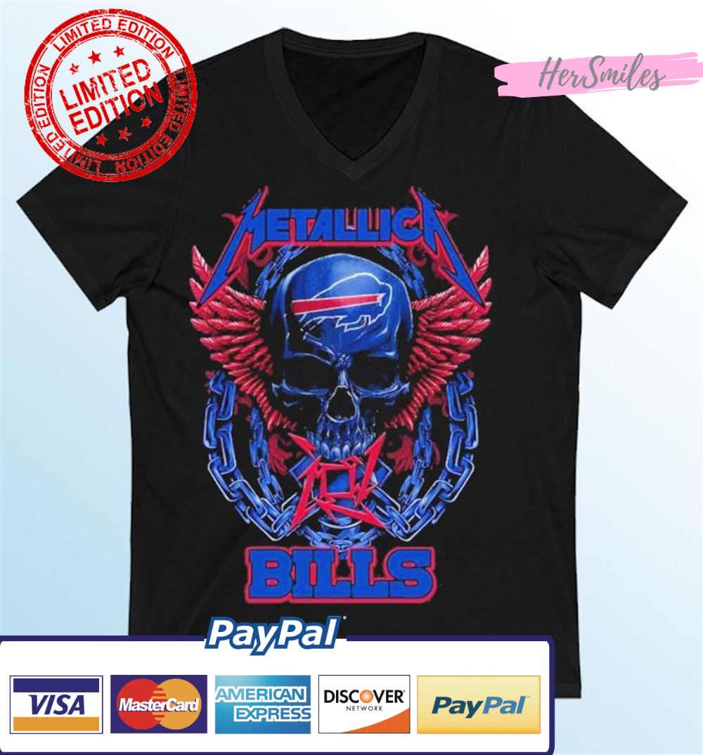 Skull Metallica Buffalo Bills T Shirt