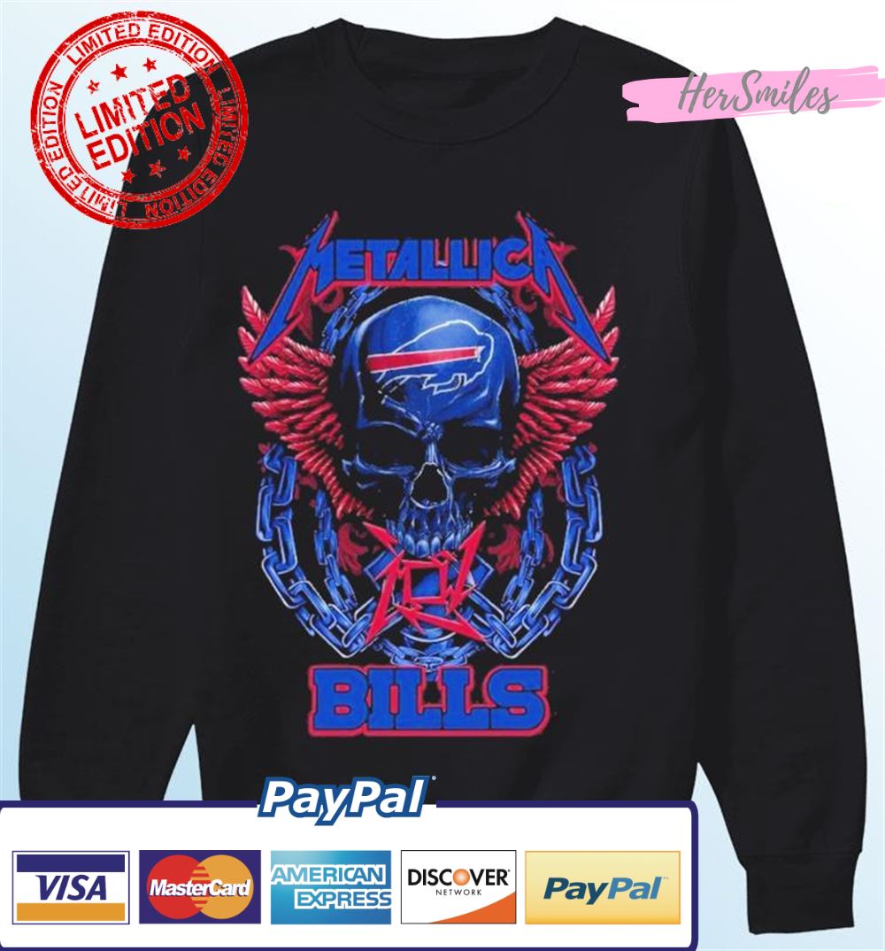 Skull Metallica Buffalo Bills T Shirt