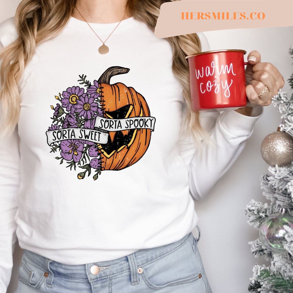 Sorta Sweet Sorta Spooky, Funny Halloween Sweatshirt