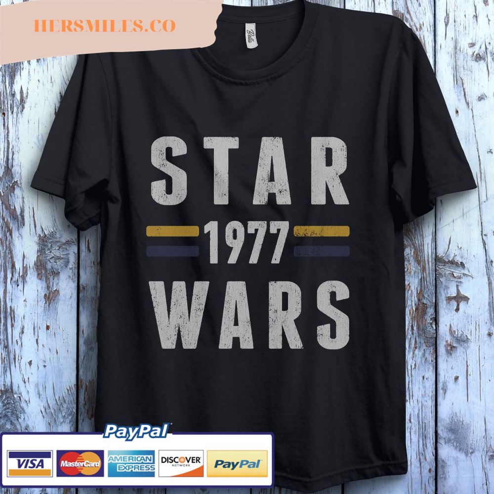 Star Wars 1977 Vintage Collegiate Retro Graphic T-Shirt Unisex T-Shirt