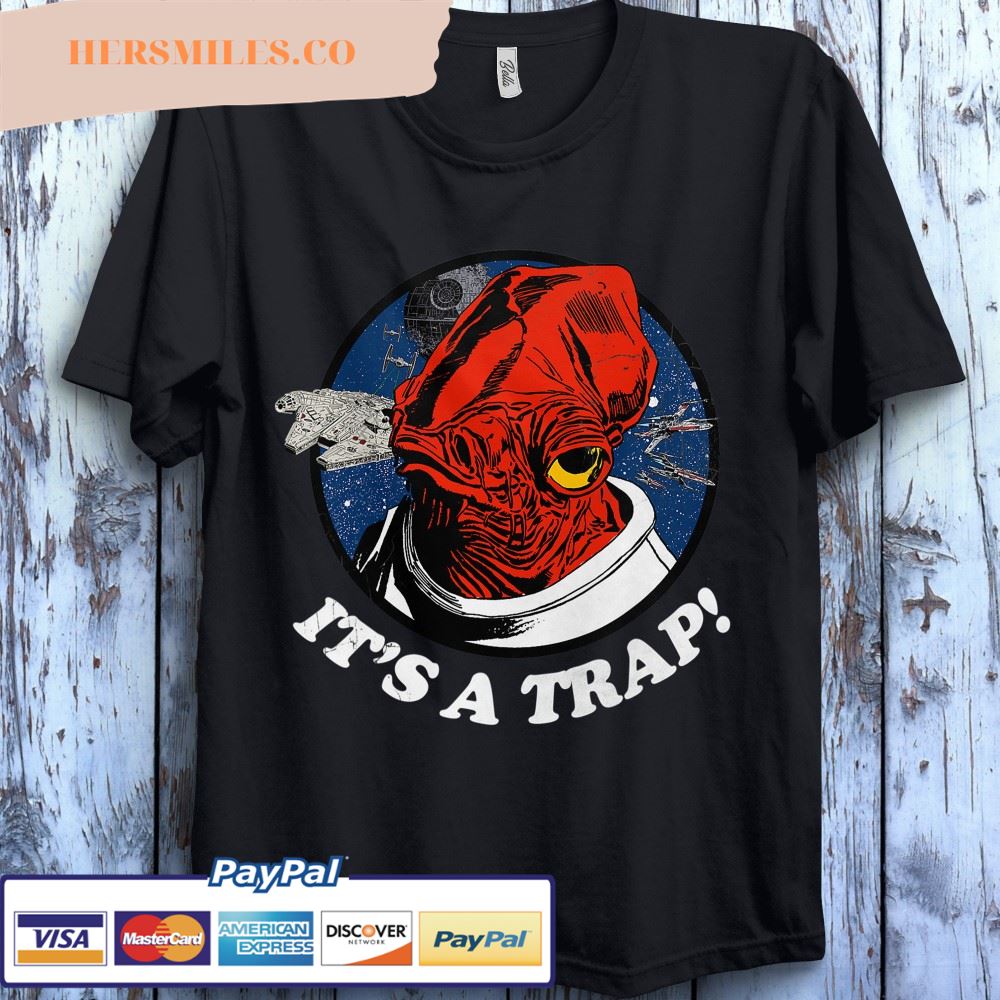 Star Wars Admiral Ackbar Falcon It’s A Trap! Graphic T-Shirt