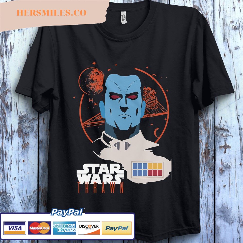 Star Wars Admiral Thrawn Head Shot Graphic Unisex Gift T-Shirt