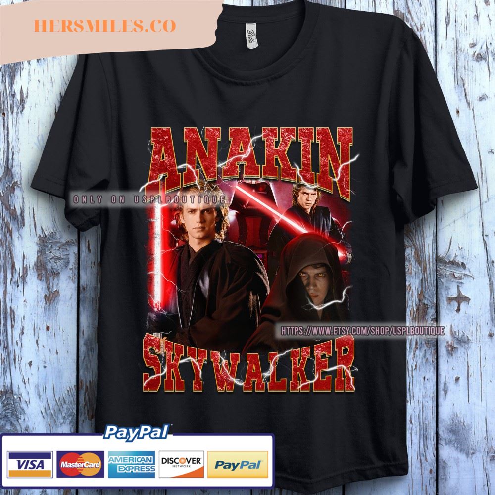 Star Wars Anakin Skywalker Portrait Poster Graphic T-Shirt