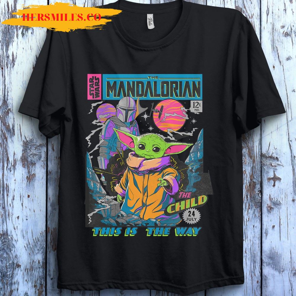 Star Wars Baby Yoda The Mandalorian The Child Comic Book T-shirt