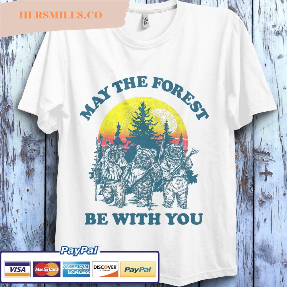 Star Wars Ewok Sunset May The Forest Be With You Earth Day Unisex T-Shirt