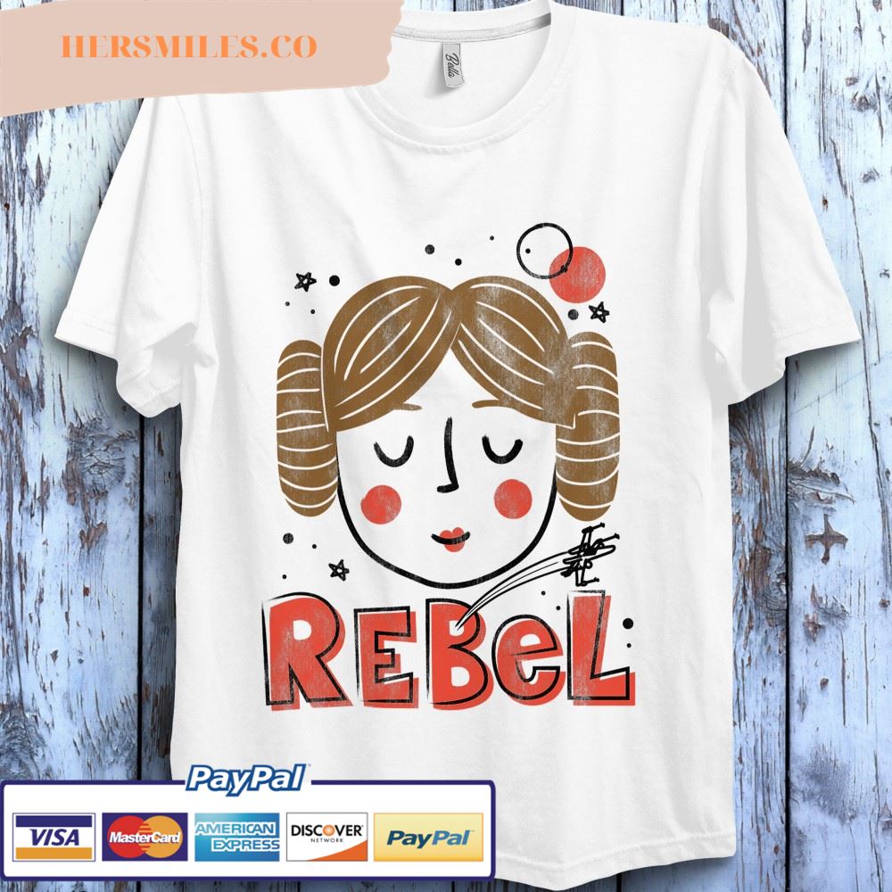 Star Wars Princess Leia Rebel Doodle Drawing Pro Choice Shirt