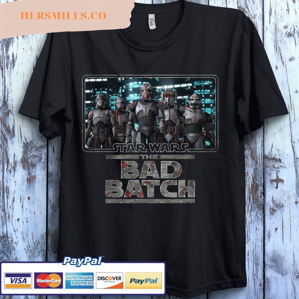 Star Wars The Bad Batch Bad Group Poster Shot Logo Shirt Unisex T-Shirt