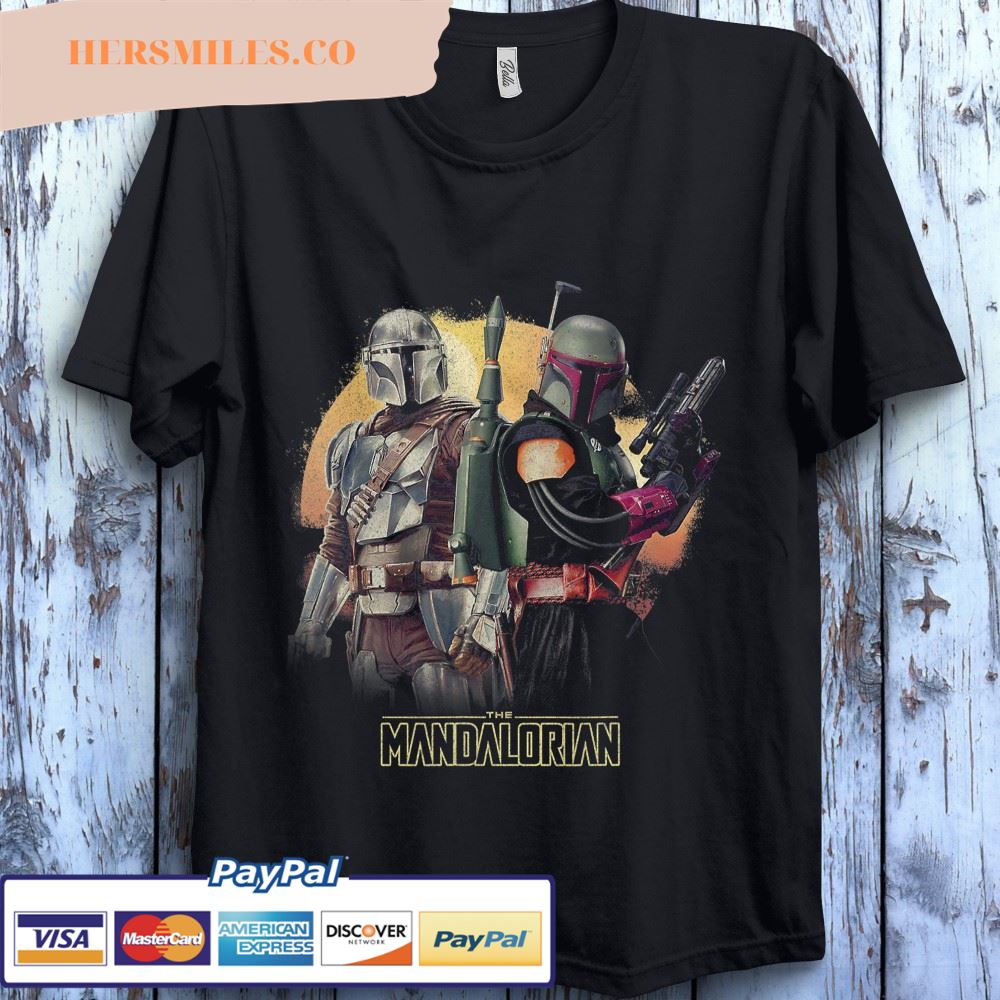 Star Wars The Mandalorian & Boba Fett Team Up Unisex Gift T-Shirt