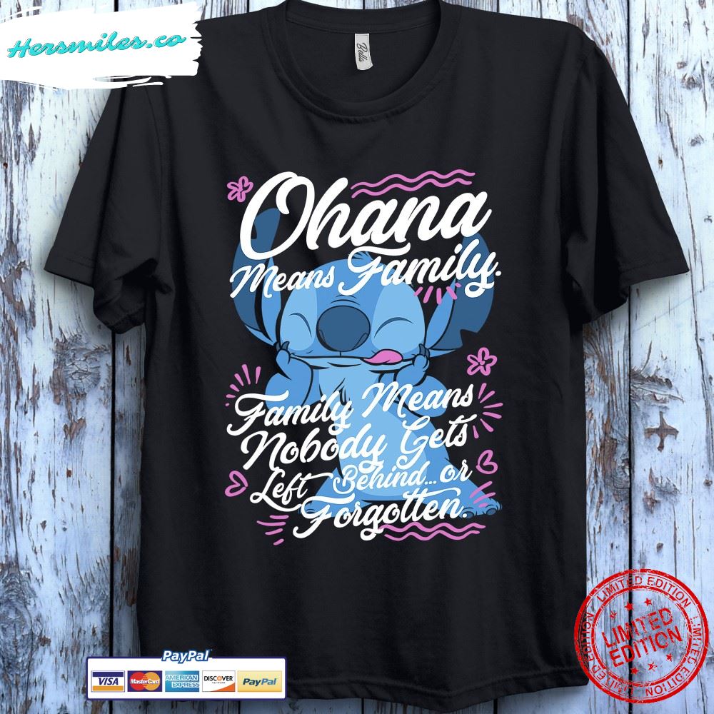 Stitch Disney Lilo and Stitch Day Ohana Means Family T-Shirt