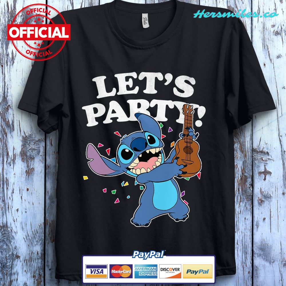 Stitch Let’s Party Cute Stitch Birthday Unisex Gift T-Shirt