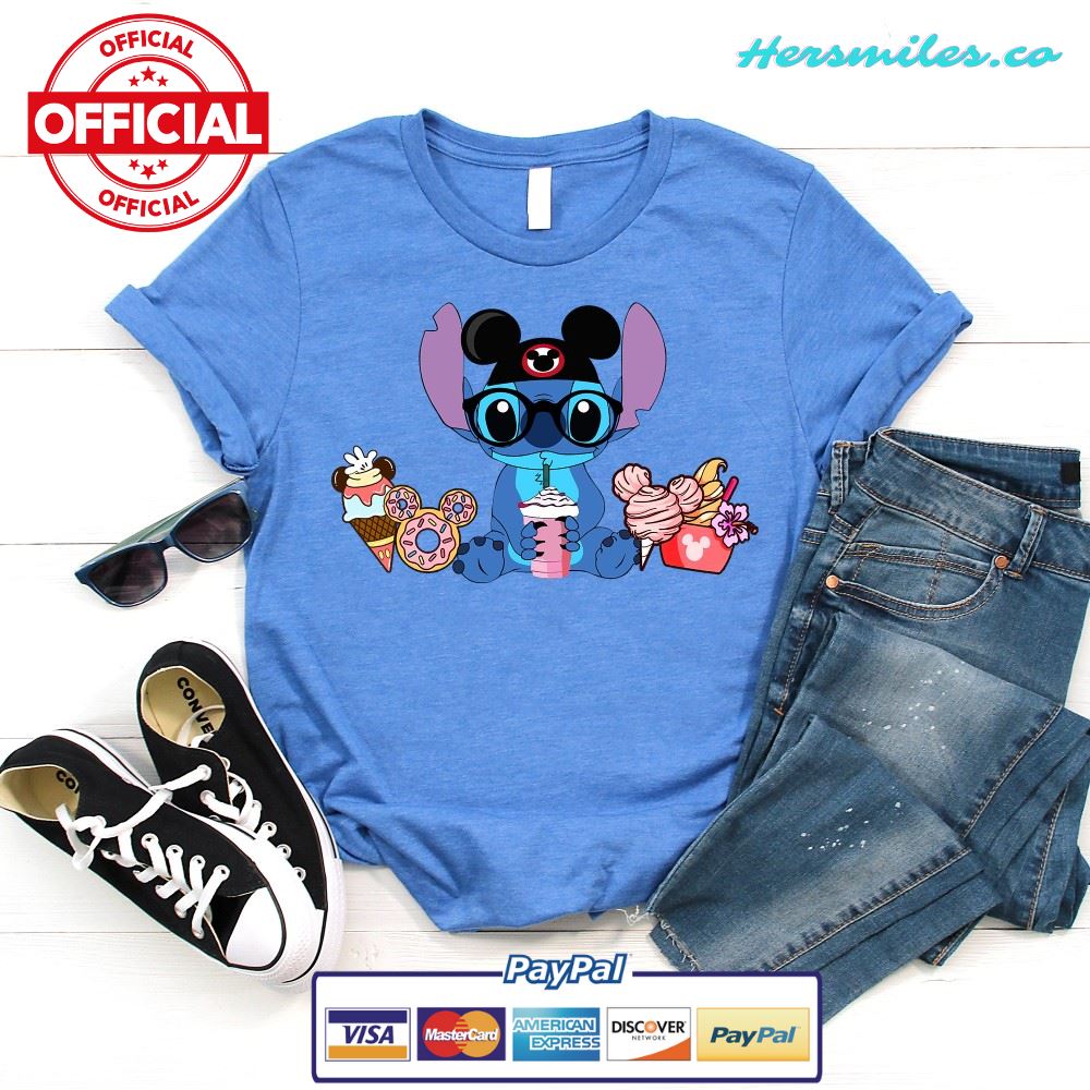 Stitch Snacks Shirts, Disney Stitch Shirts , Mickey Stitch shirt, Disneyland Shirts, Lilo And Stitch Disney Shirts, Kids Disneyworld Shirts – 1