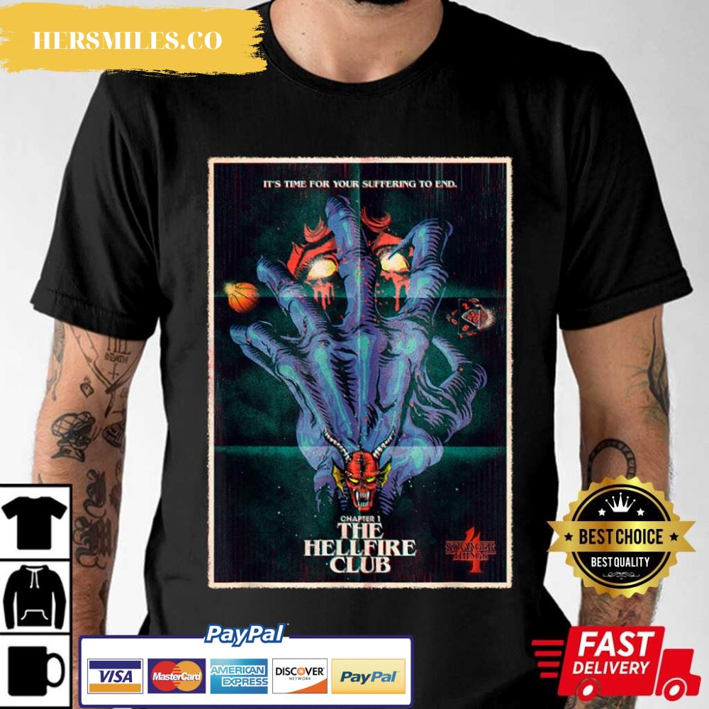 Stranger Things 4 The Hellfire Club Poster Best T-Shirt
