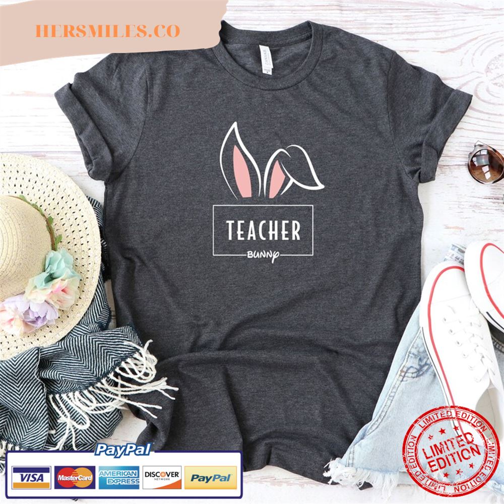 Teacher Shirts, Teacher Bunny Shirt, Graphic Tees, Back To School, Teacher Shirts Funny, Kindergarten Shirt, Funny Teacher Shirts