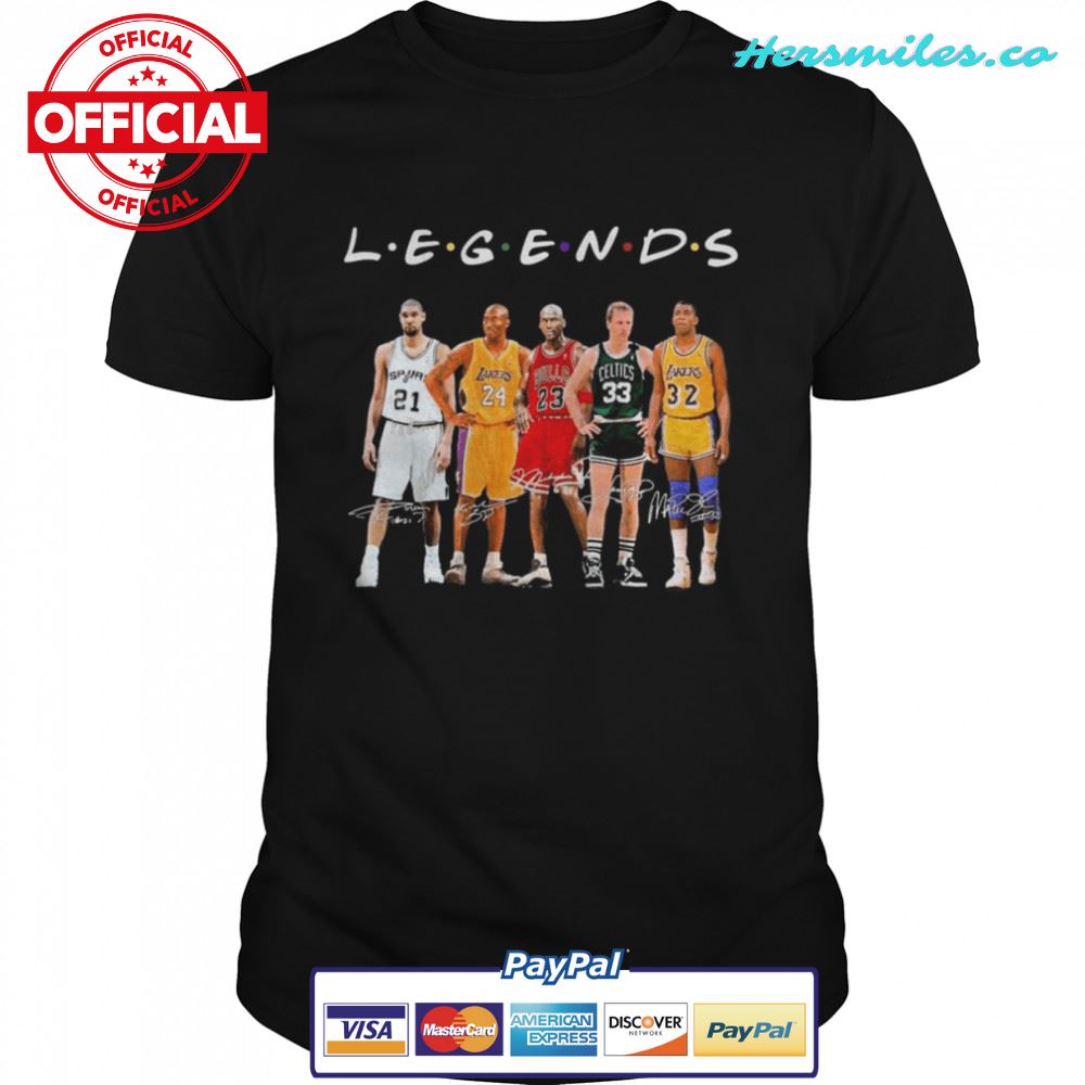 The Legends Friends NBA Best Players Signatures Shirt