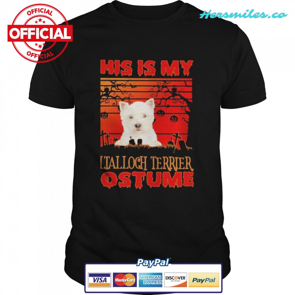 This is my West Highland White Terrier Costume vintage Halloween shirt