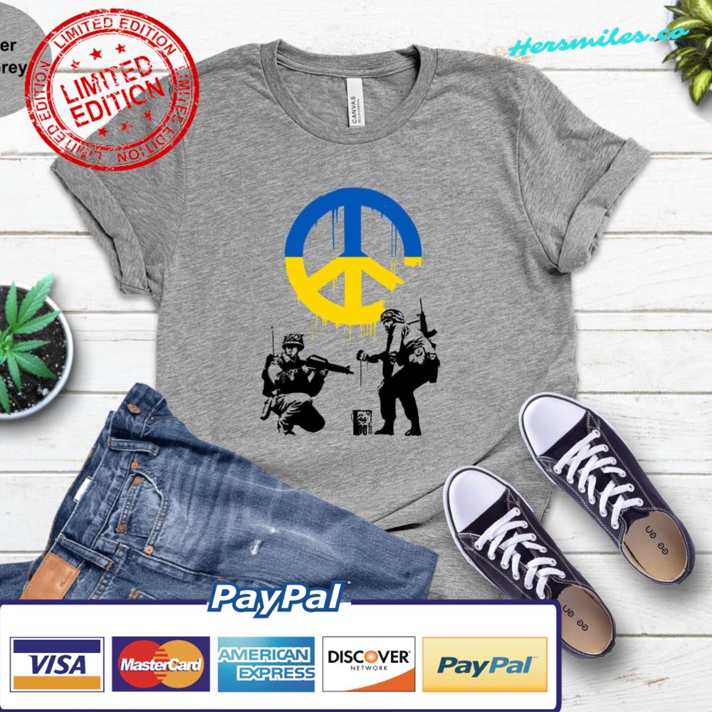 Ukraine Flag Tee – Ukraine Banksy Peace Shirt