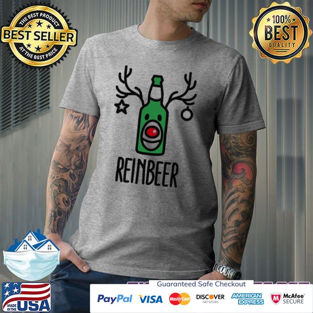 Reinbeer is reindeer + beer t-shirt Reinbeer is reindeer + beer t-shirt