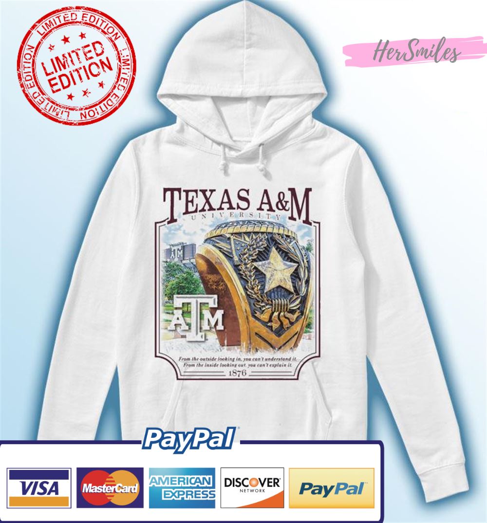 Texas A&ampM Aggie University Ring shirt