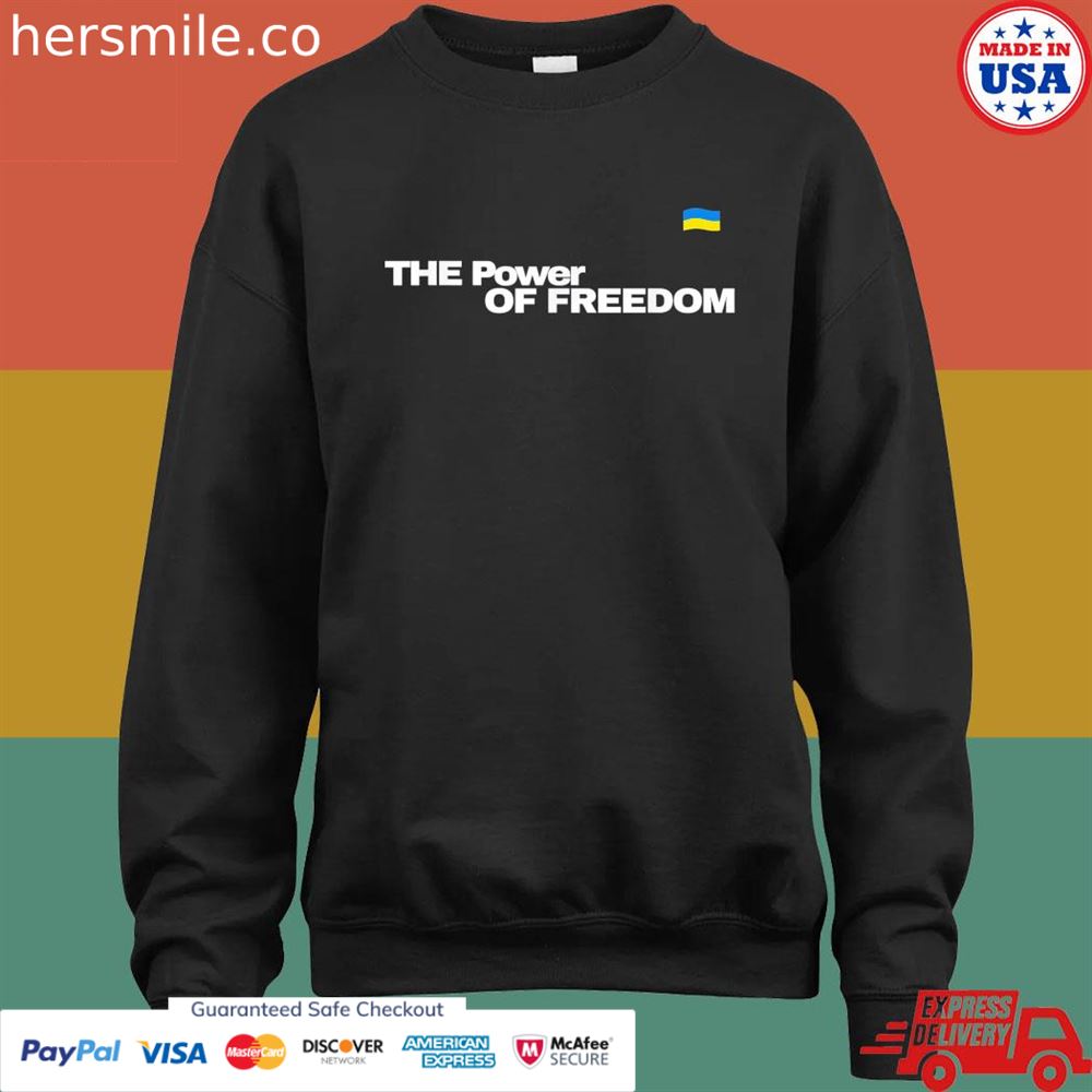 Ukrainian Zelensky Ukraine flag the power of freedom shirt Ukrainian Zelensky Ukraine flag the power of freedom shirt