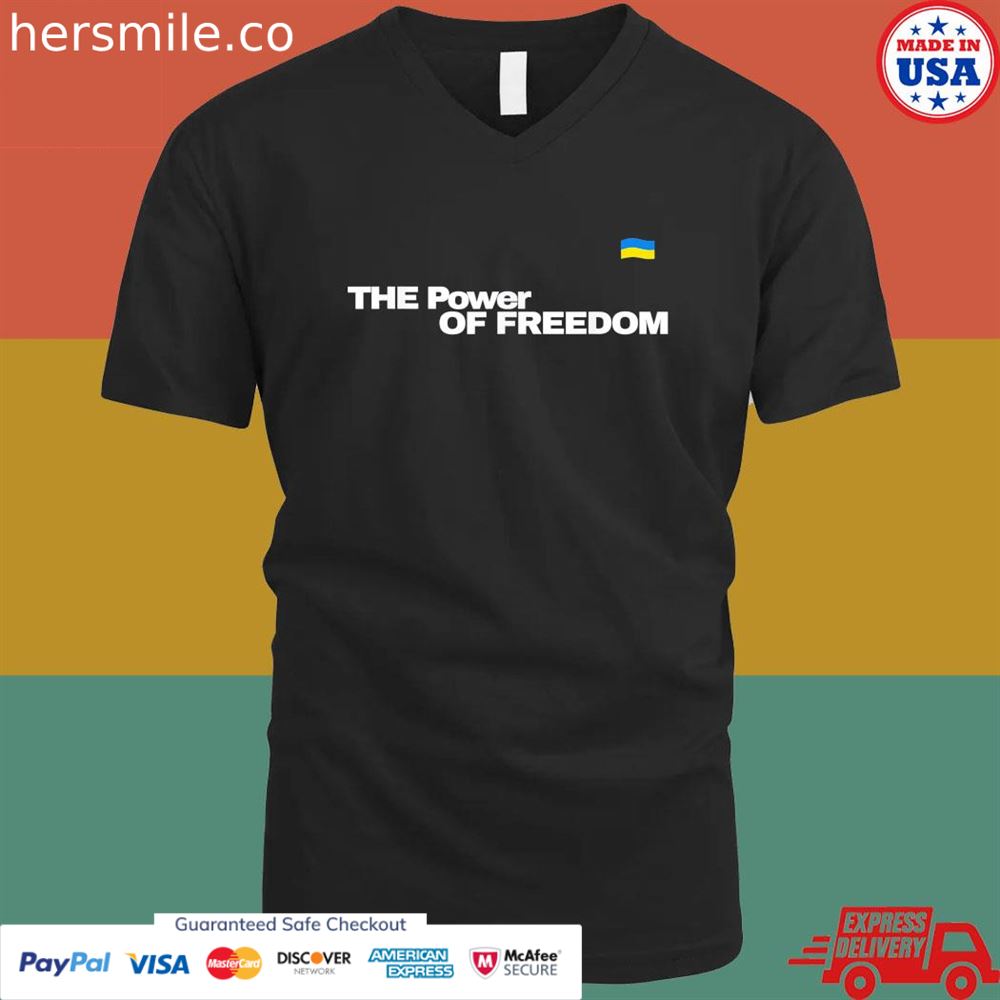 Ukrainian Zelensky Ukraine flag the power of freedom shirt Ukrainian Zelensky Ukraine flag the power of freedom shirt