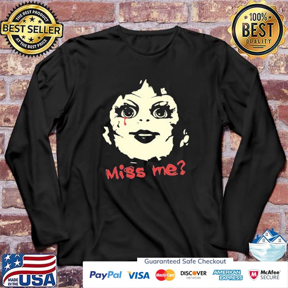Warrens miss me cool halloween annabelle t-shirt Warrens miss me cool halloween annabelle t-shirt