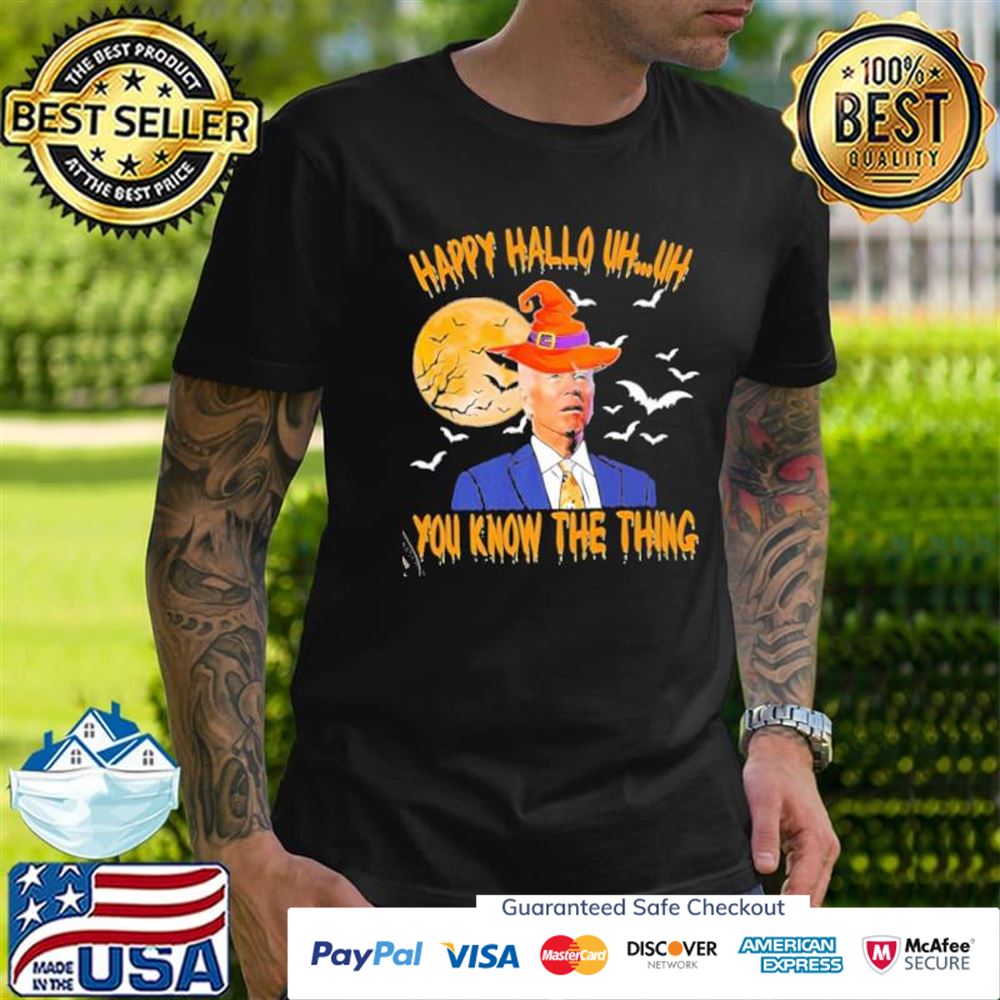 Witch uh uh you know the thing cool halloween Joe Biden t-shirt