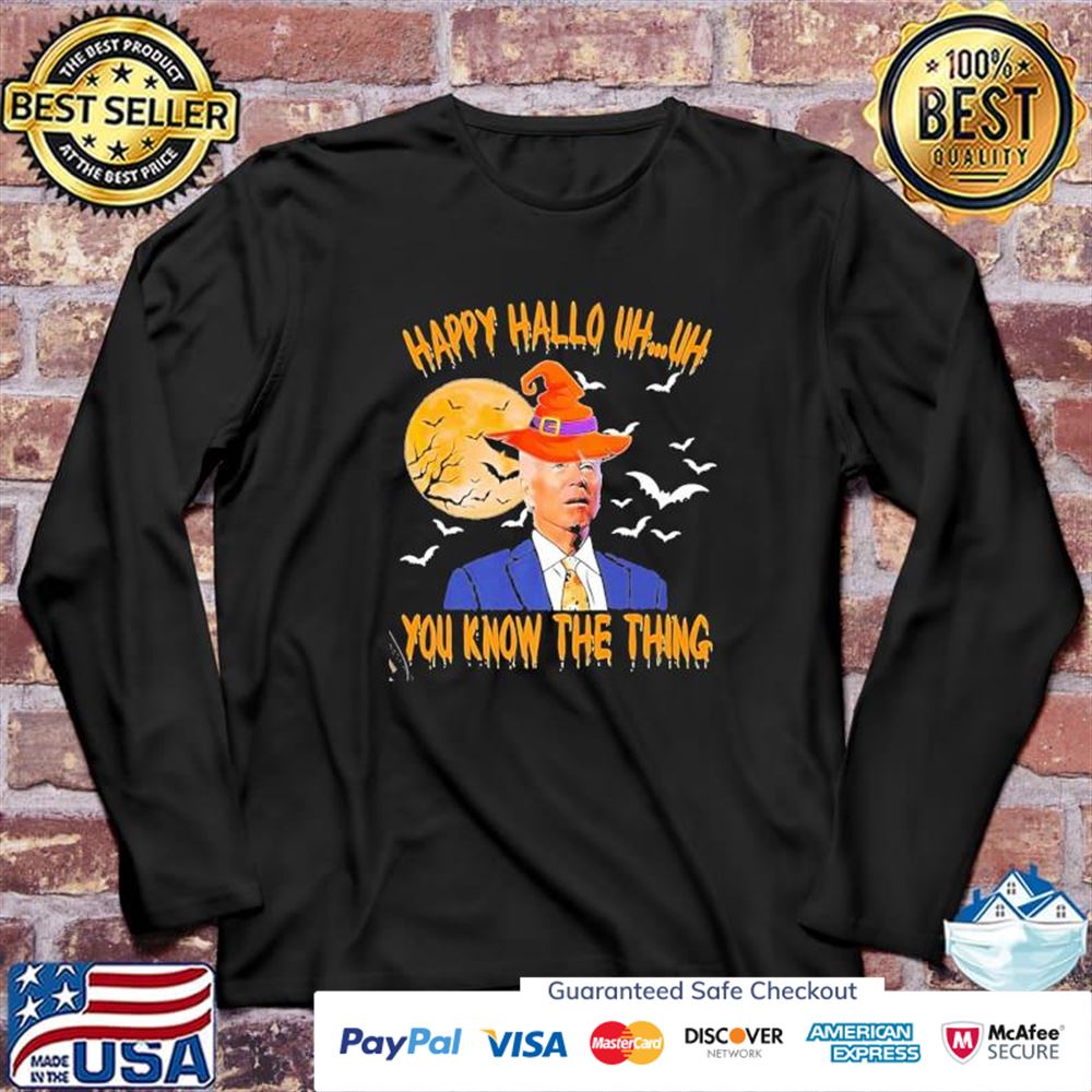 Witch uh uh you know the thing cool halloween Joe Biden t-shirt Witch uh uh you know the thing cool halloween Joe Biden t-shirt
