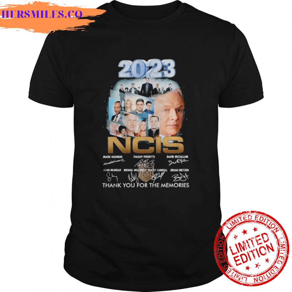 2023 NCIS thank you for the memories signatures shirt 2023 NCIS thank you for the memories signatures shirt