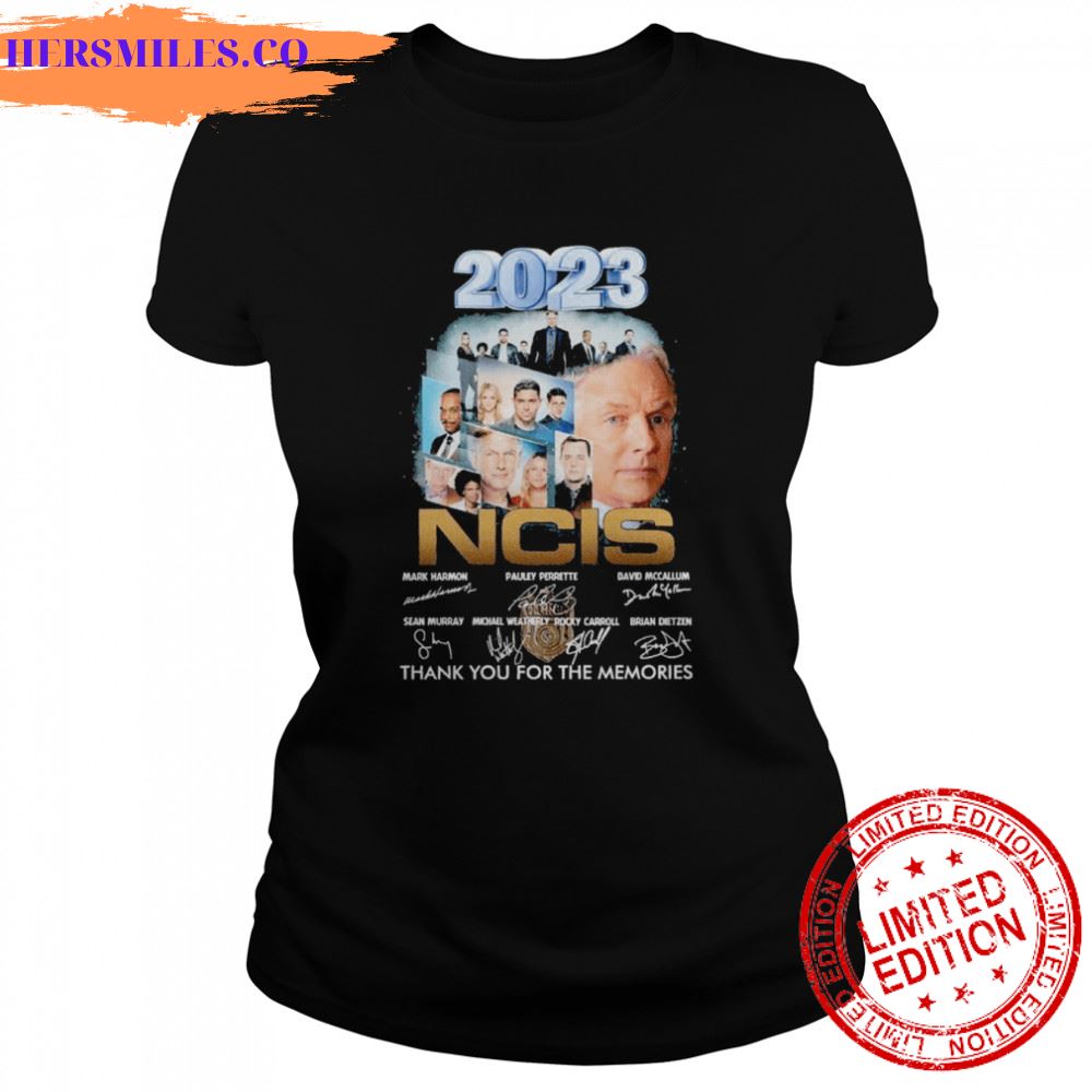 2023 NCIS thank you for the memories signatures shirt 2023 NCIS thank you for the memories signatures shirt