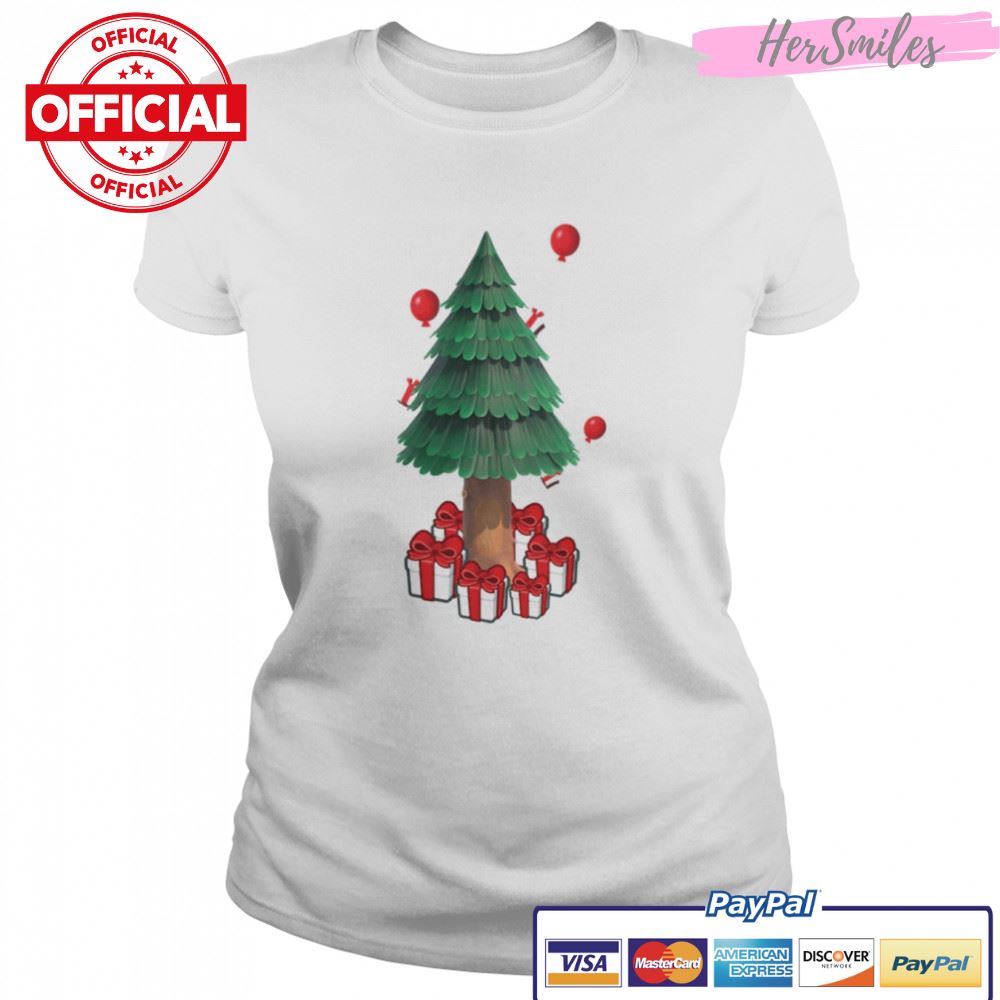 Acnh Xmas Tree And Presents Animal Crossing Christmas shirt