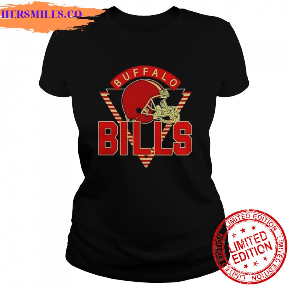 Buffalo Bills Football Helmet Vintage Style Shirt