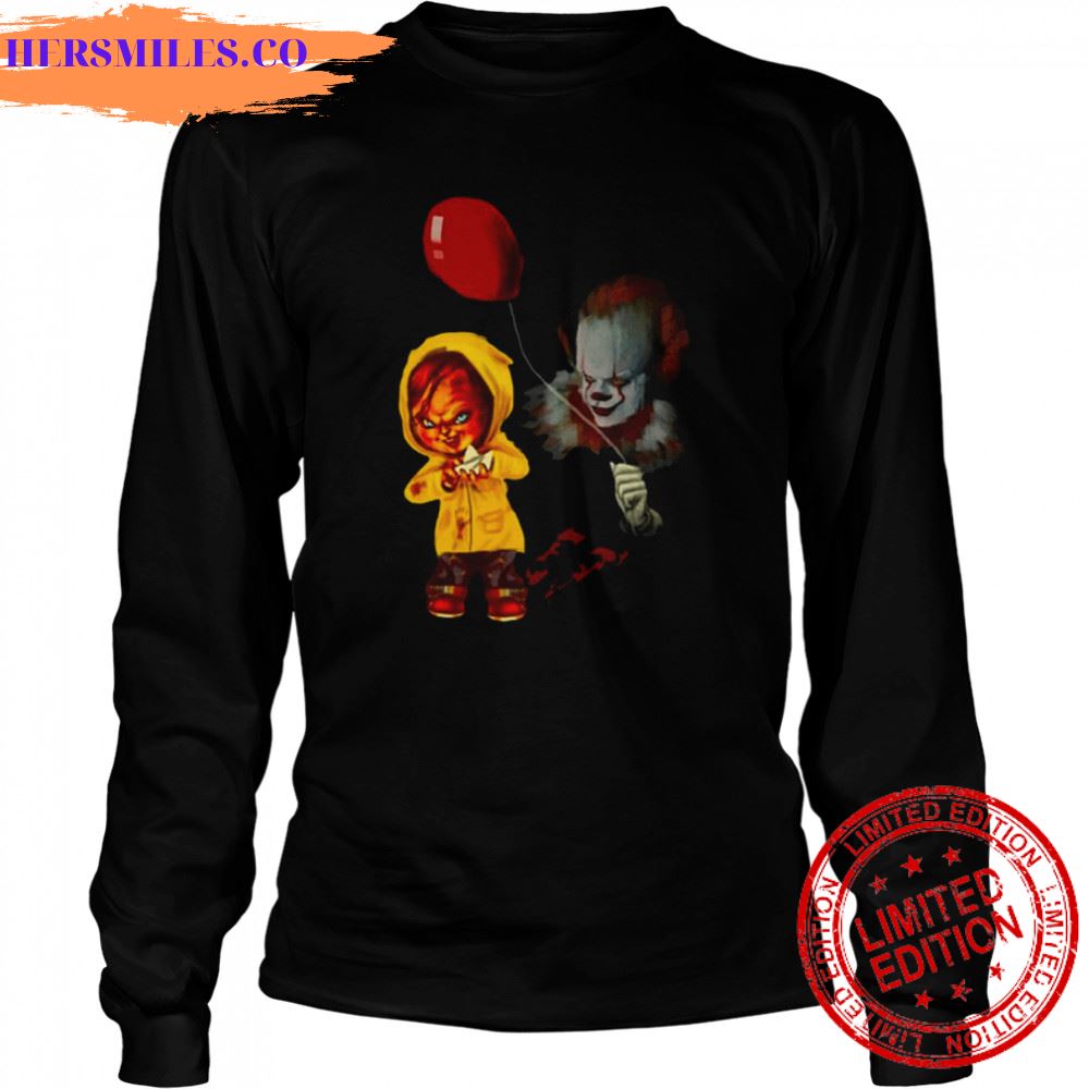 Clown And Chucky T-Shirt - Hersmiles