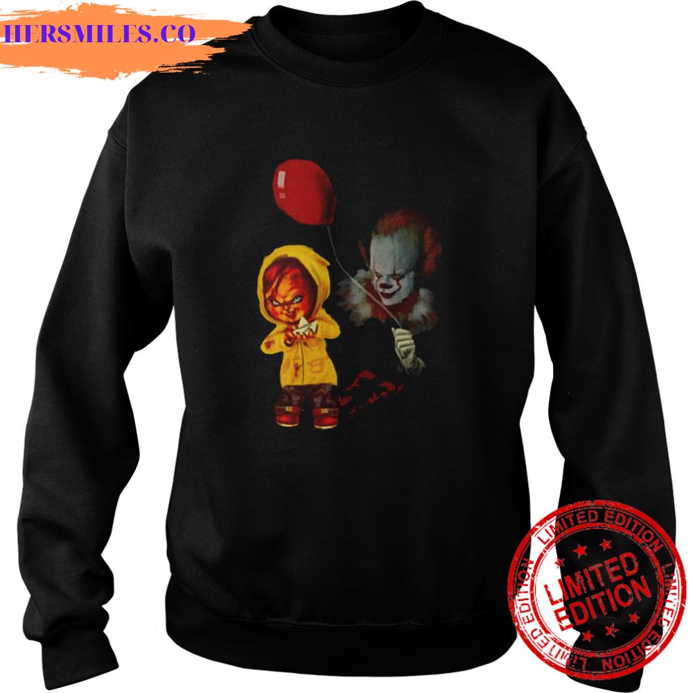 Clown And Chucky T-shirt - Hersmiles