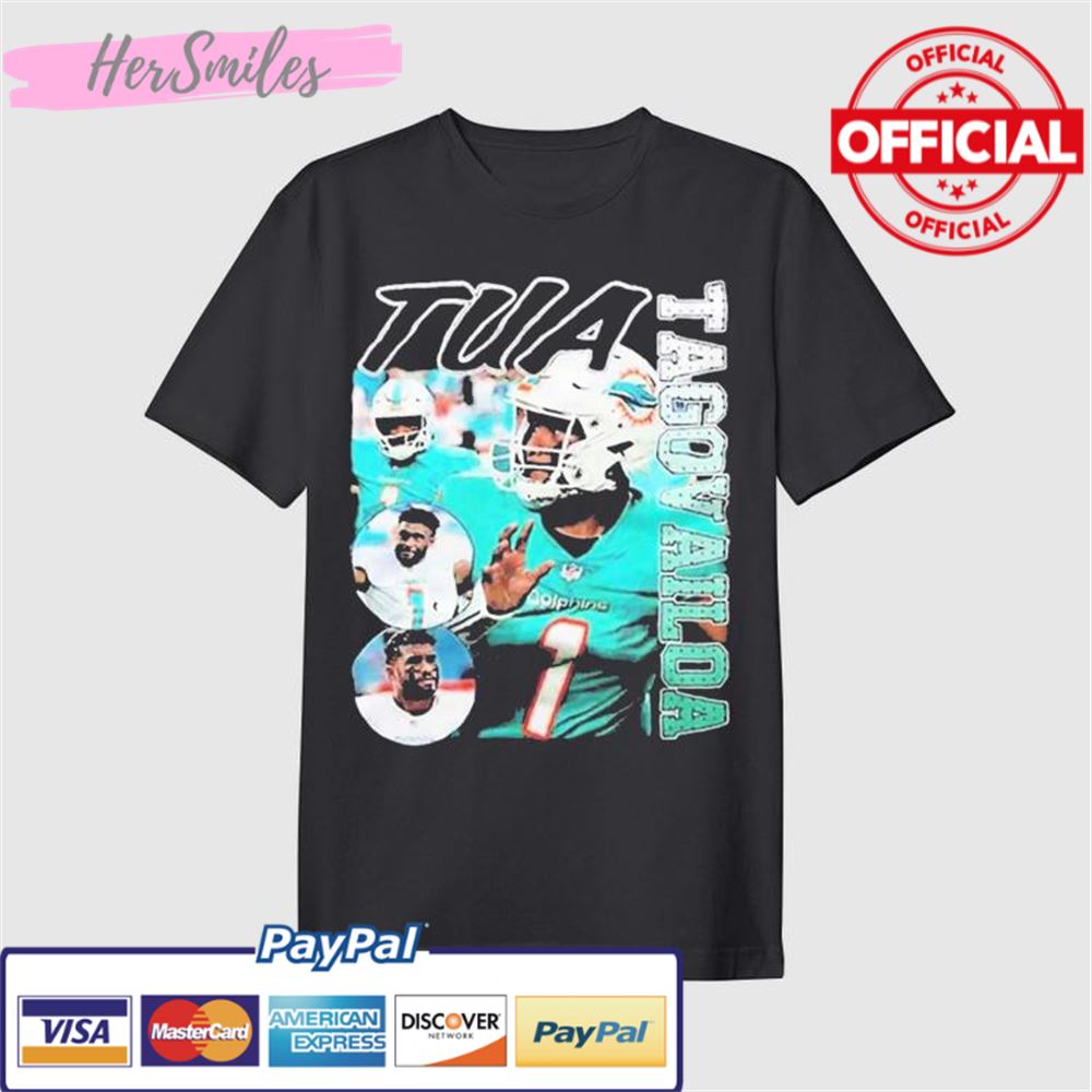 Funny vintage Tua Tagovailoa T-Shirt Player Dolphins Football