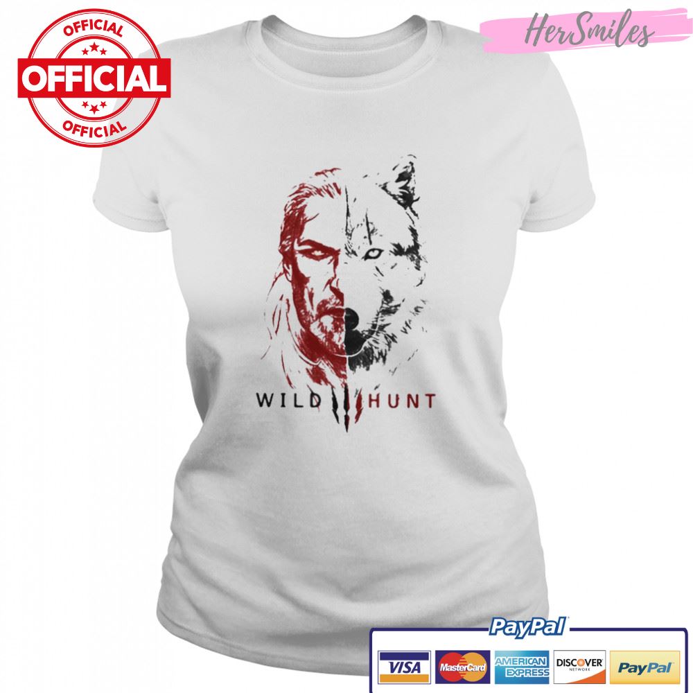Geralt The Witcher Wild Hunt Henry Cavill Minimalist shirt