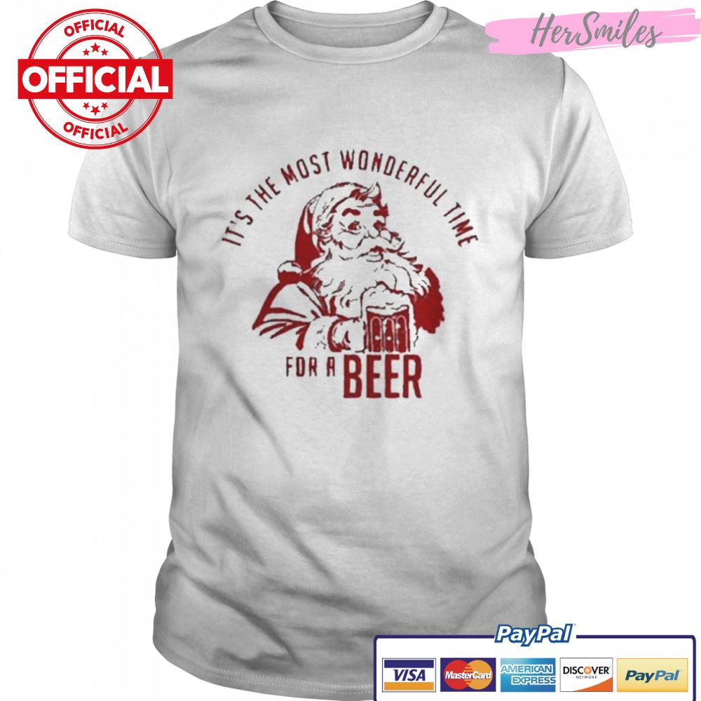 It is The Most Wonderful Time For A Beer Christmas Beer Shirt