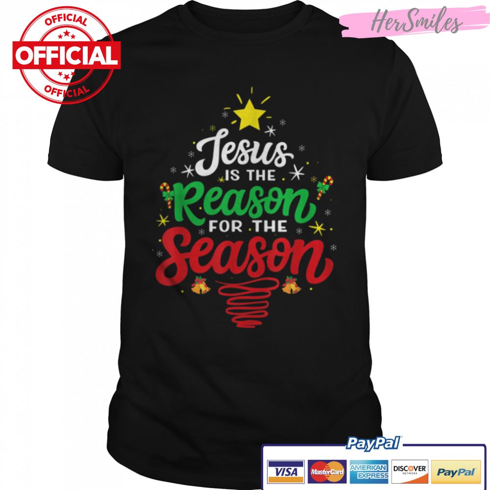 Jesus Is The Reason For The Season Xmas Tree Matching Group T-Shirt B0BKLNDM62