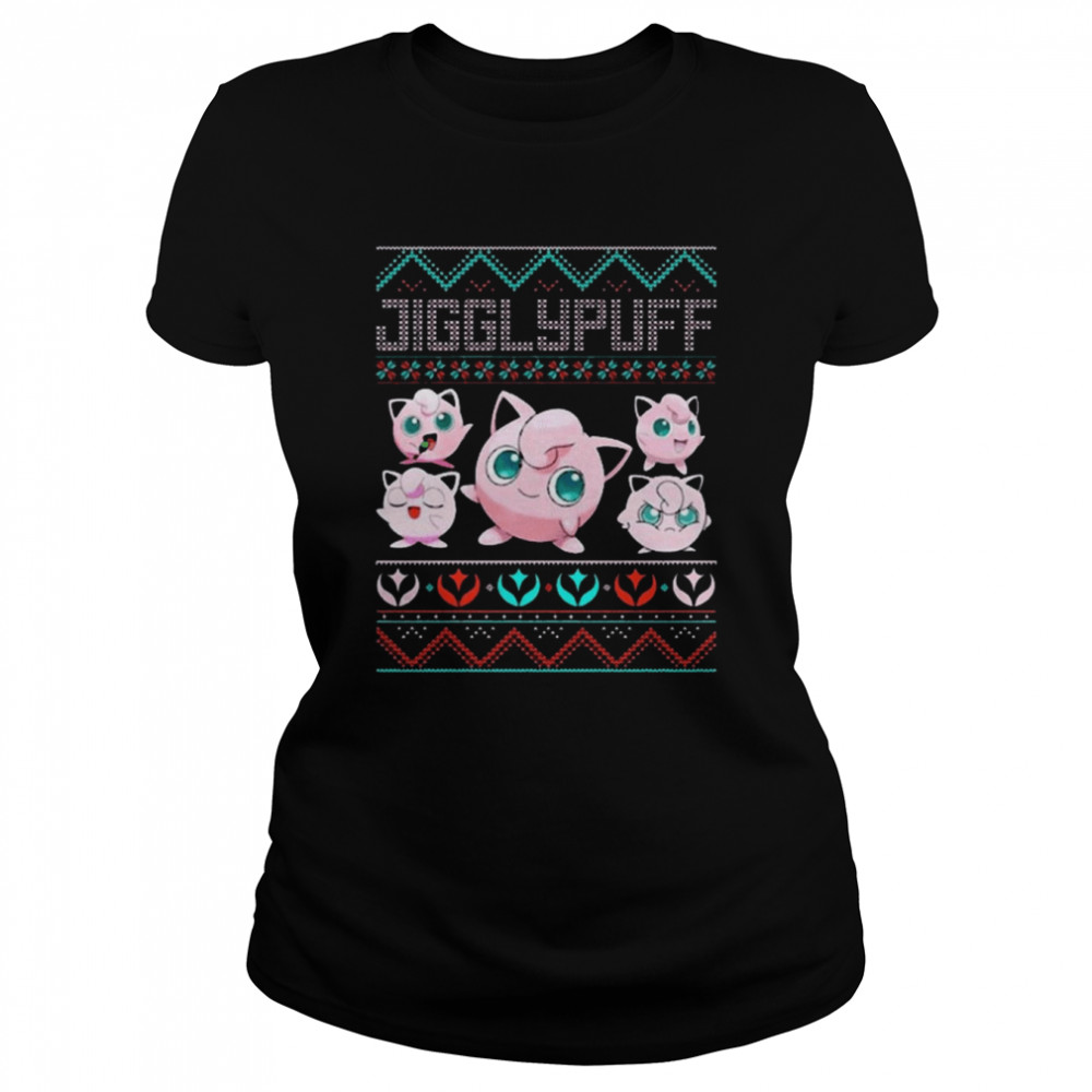Jigglypuff Pokemon Christmas T-Shirt