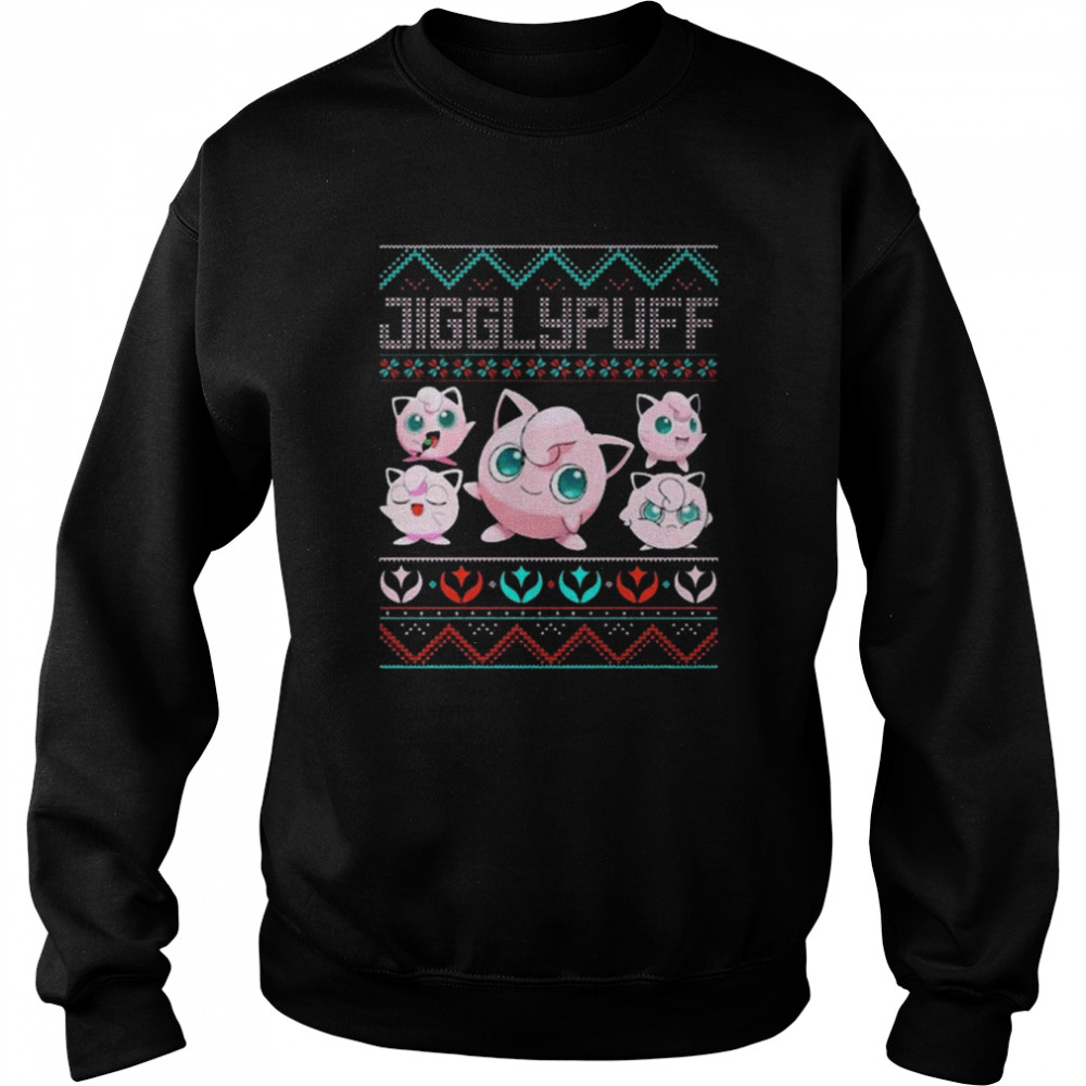 Jigglypuff Pokemon Christmas T-Shirt