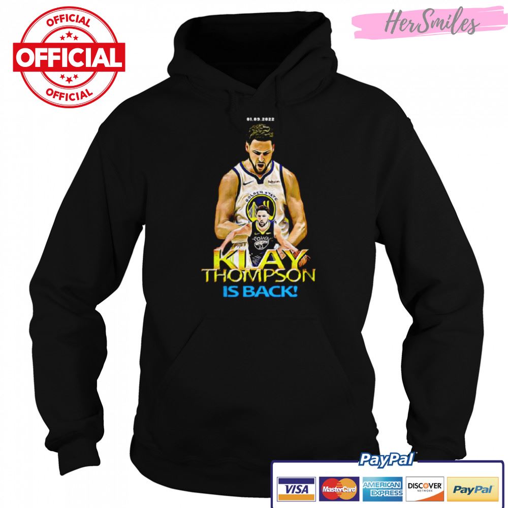 Klay Thompson Is Back Shirt - Hersmiles