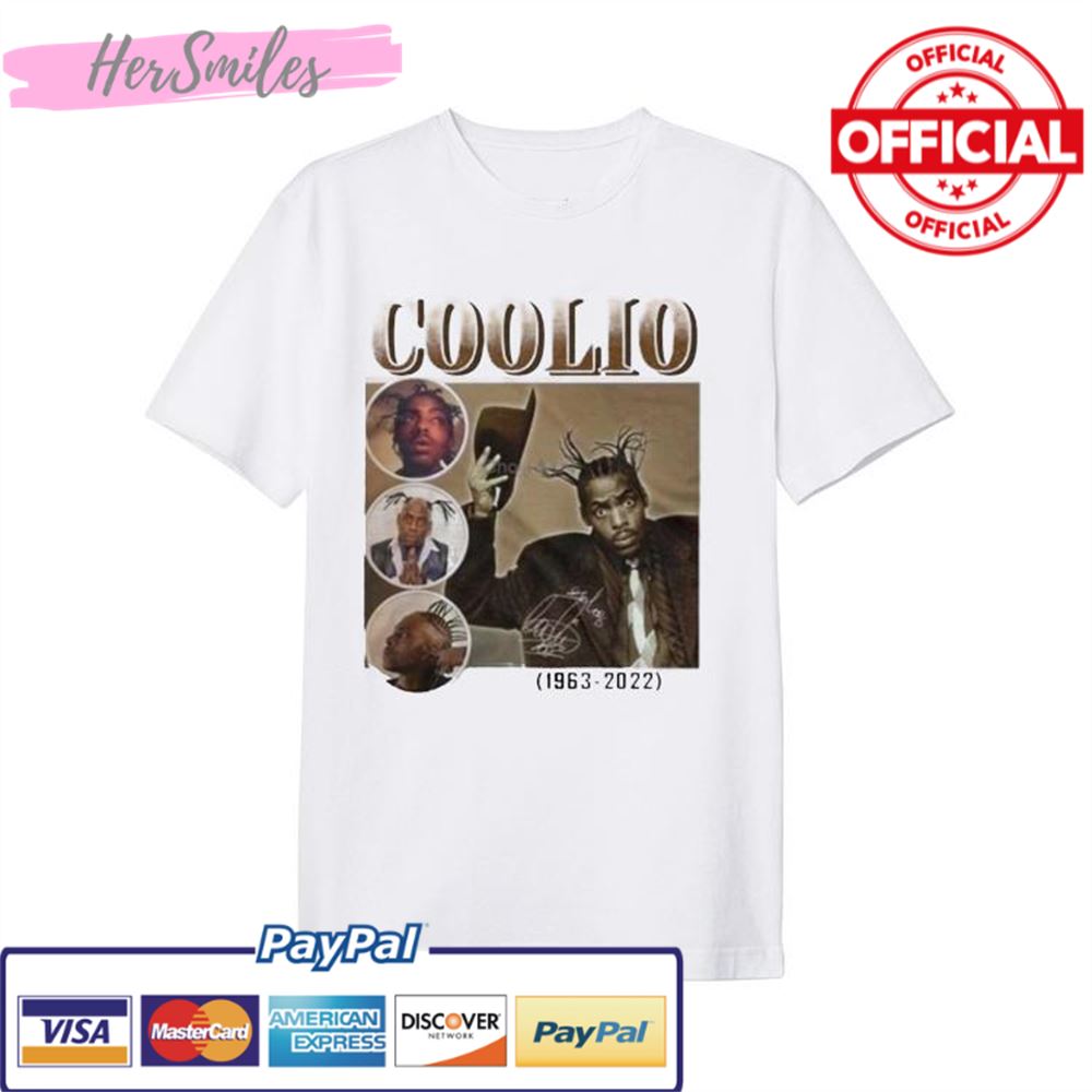 Legend Coolio Rapper Rip 1963-2022 Signature T-Shirt