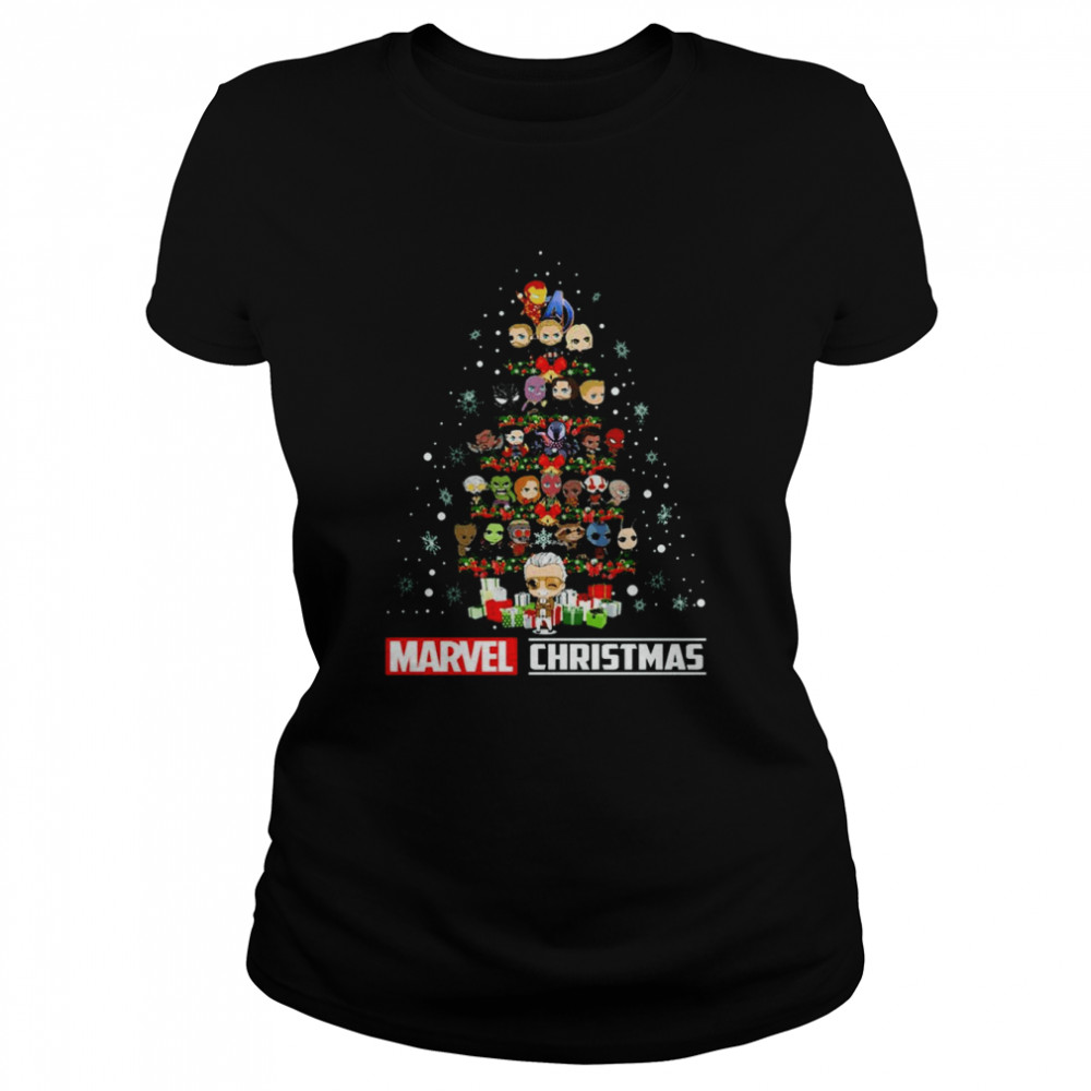 Marvel Avengers Chibi tree Marvel Christmas 2022 shirt
