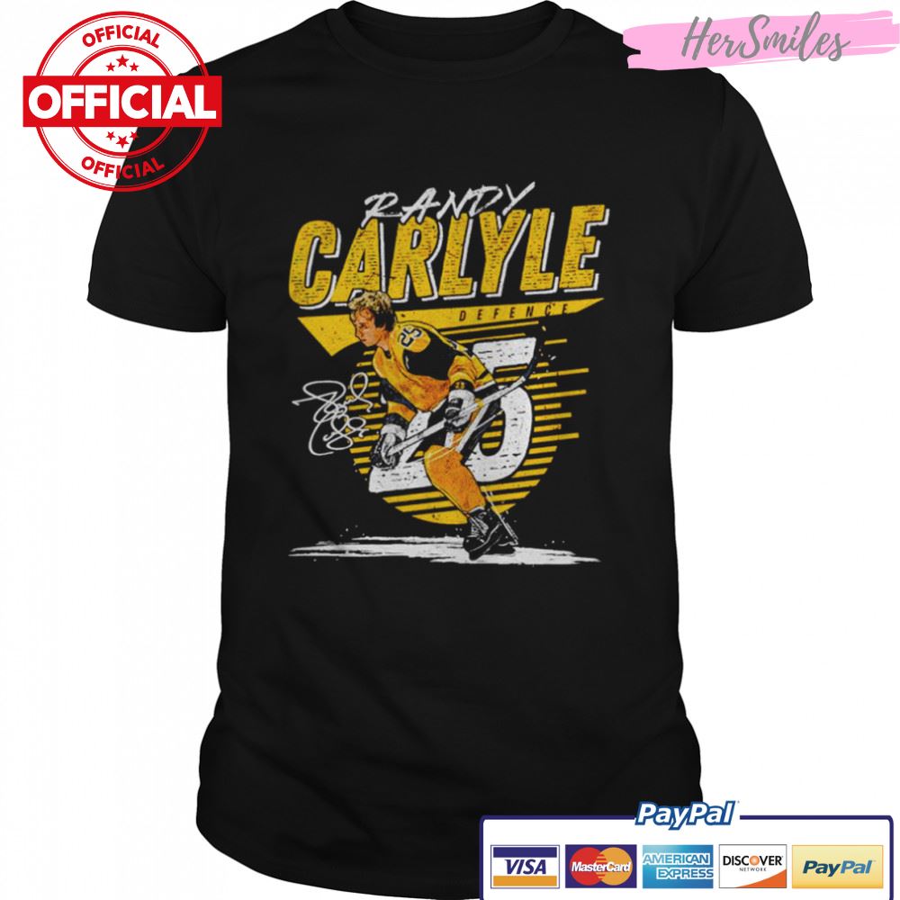 Randy Carlyle Boston Comet signature shirt