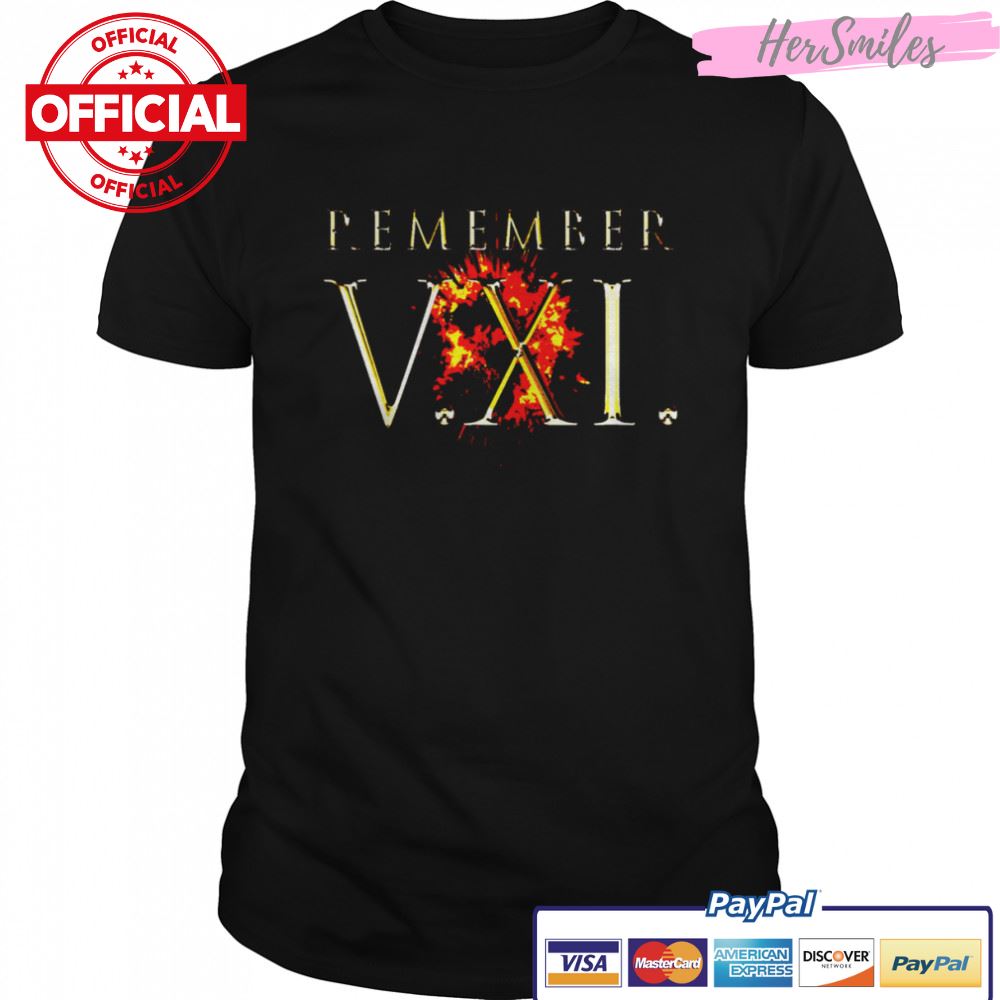 Remember The Fifth Of November Gold Lettering shirt