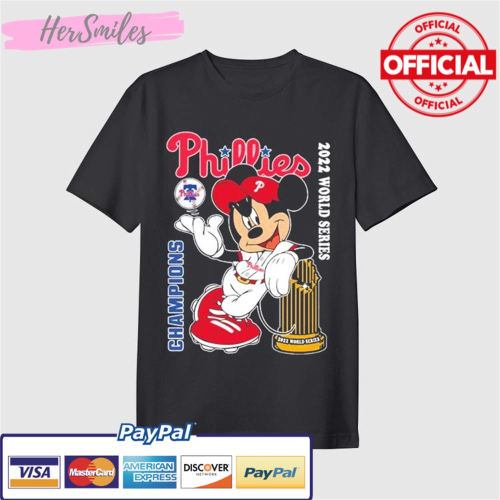 The Philadelphia Phillies Mickey Mouse World Series Champions 2022 Shirt