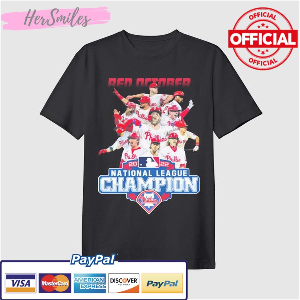The Red October 2022 National League Champions Phillies Baseball Shirt