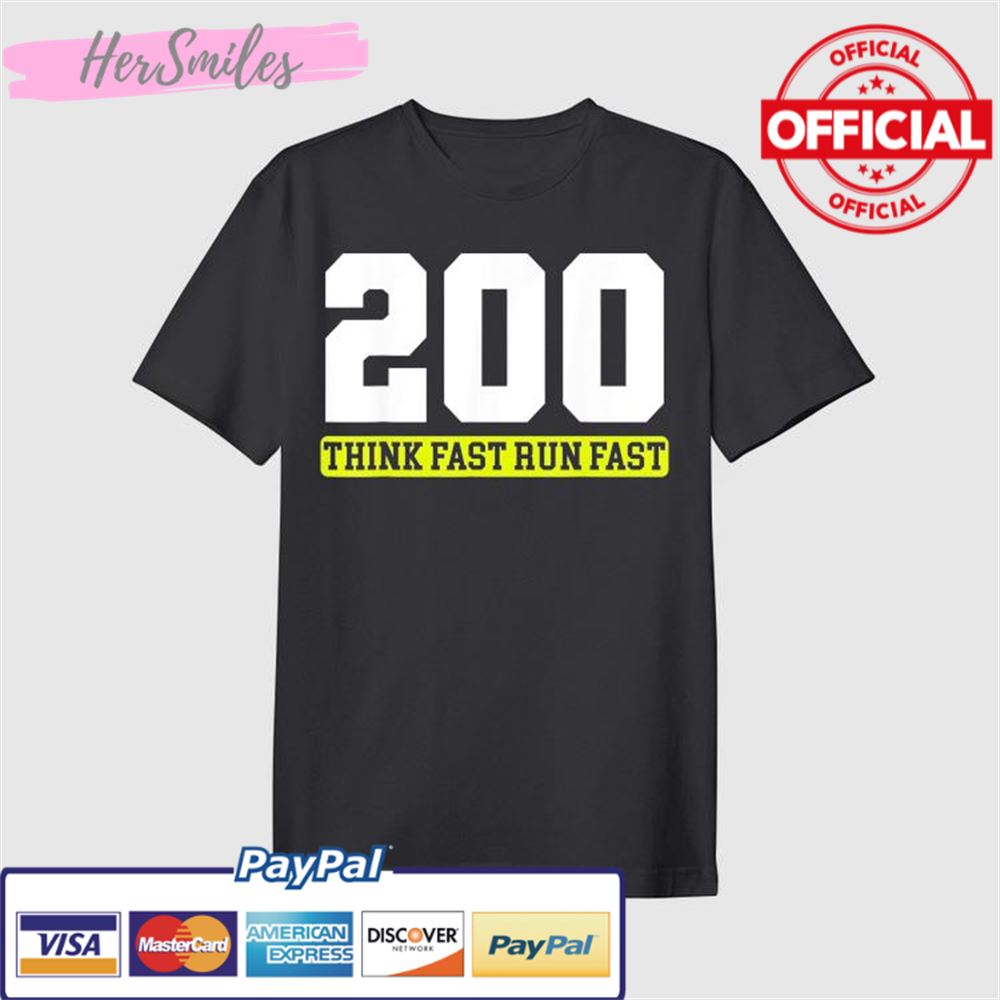 Think Fast Run Fast Chad Powers Undercover Football Try Out T-Shirt