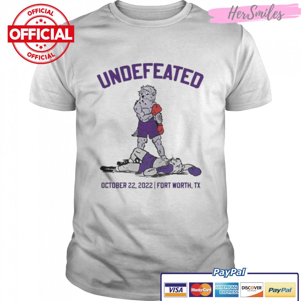 Undefeated Knockout Kansas State Beat TCU Horned Frogs October 22, 2022 T-Shirt