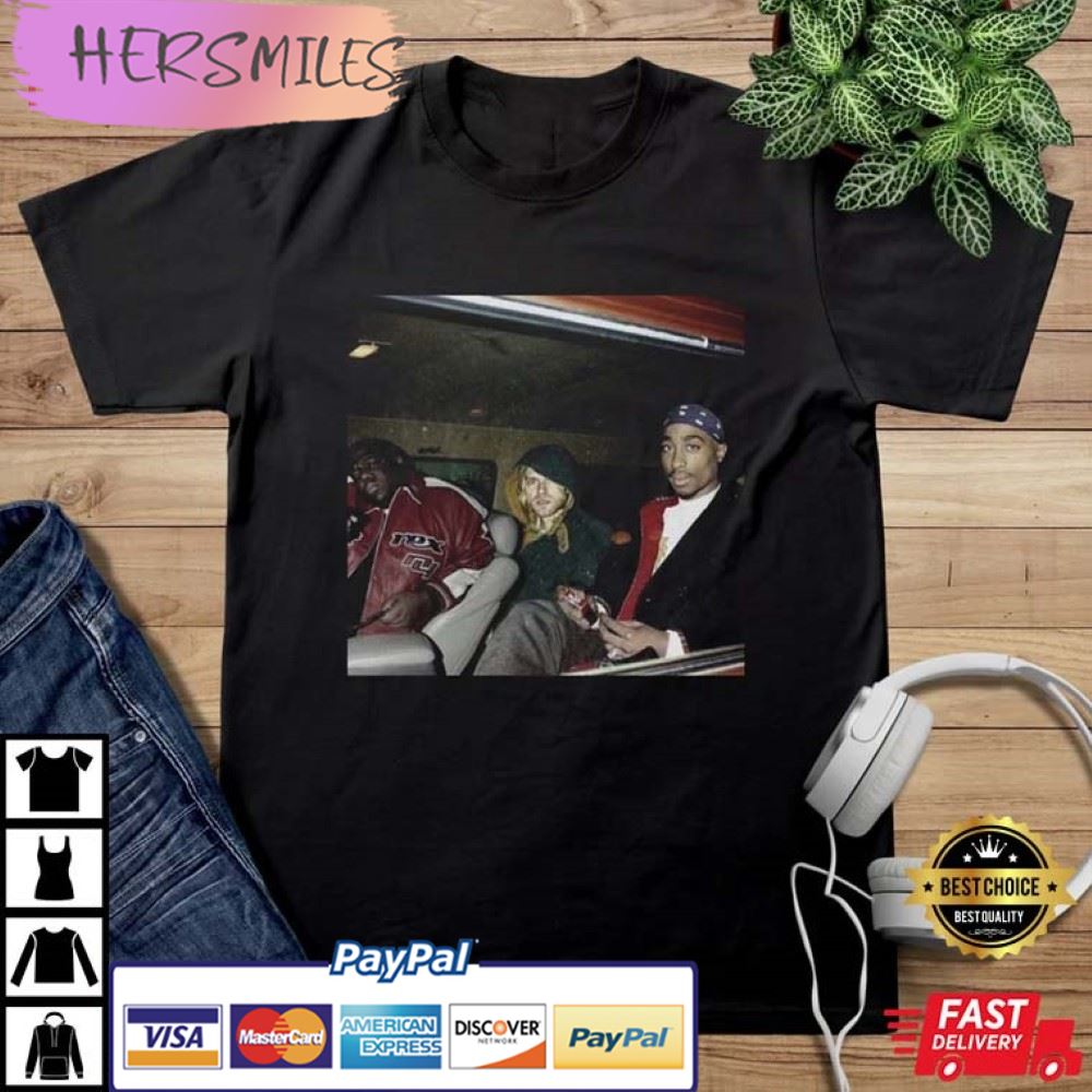 2pac Tupac Shakur Kurt Cobain Notorious BIG Biggie Smalls T-Shirt ...