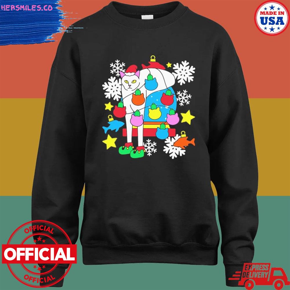 Cats Being Weird Little Guys Holiday Christmas Shirt Cats Being Weird Little Guys Holiday Christmas Shirt